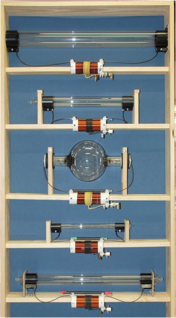 Cheb plasma tubes in one of our test racks.