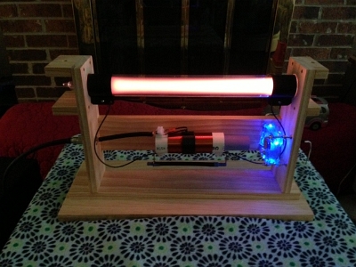 System built in a desktop computer case.